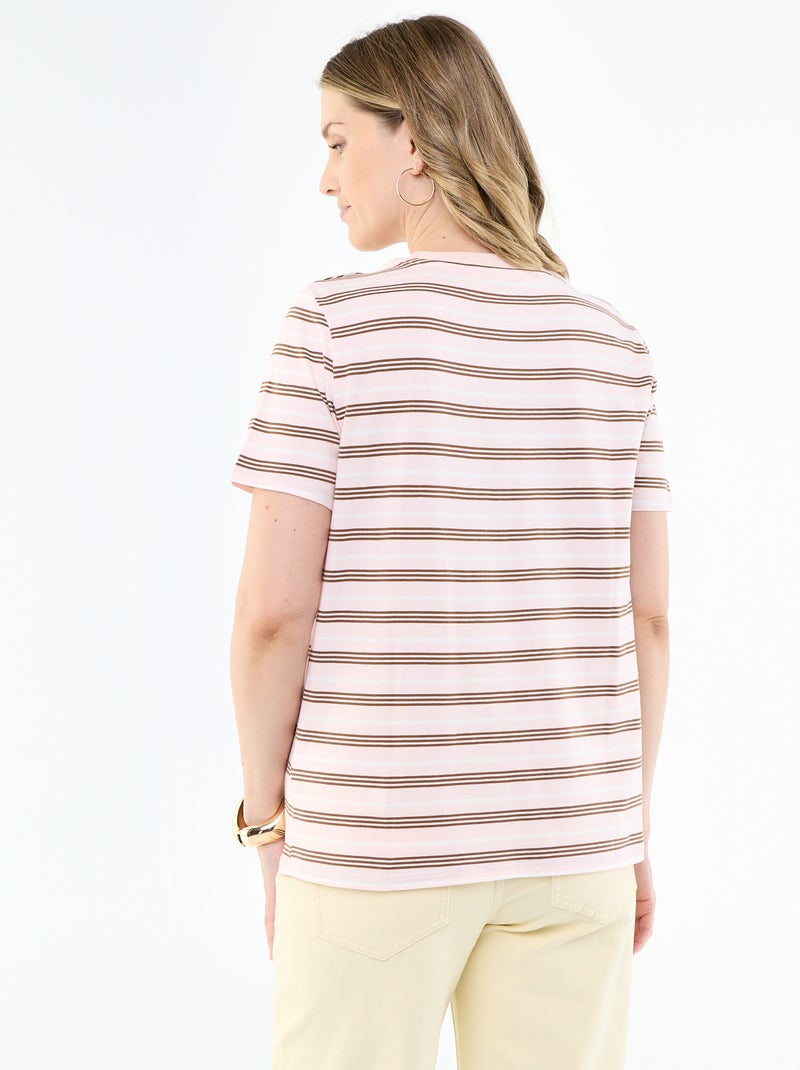 Bedrukt borstvoedingst-shirt Rose - Kiabi
