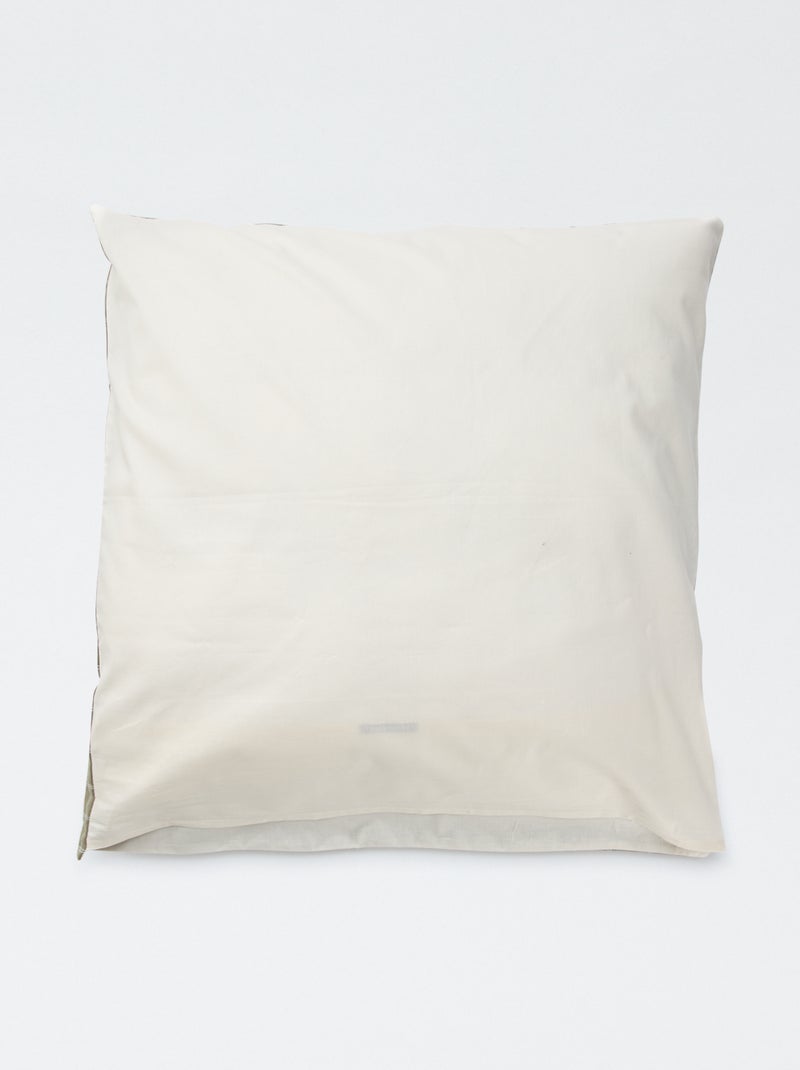 Bedrukt kussensloop 60 x 60 cm - Kiabi Home Geel - Kiabi