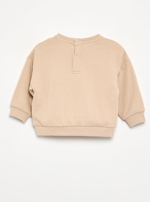 Bedrukt molton sweatshirt - Kiabi