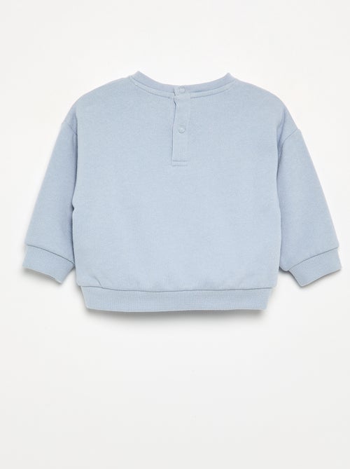 Bedrukt molton sweatshirt - Kiabi