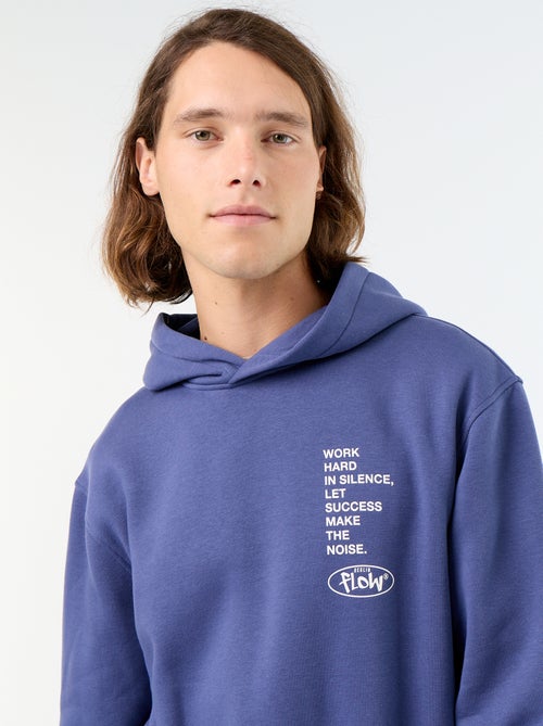 Bedrukt molton sweatshirt met capuchon - Kiabi