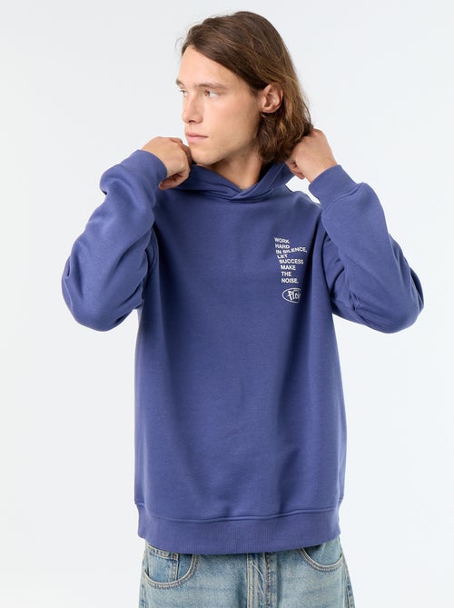 Bedrukt molton sweatshirt met capuchon - Kiabi