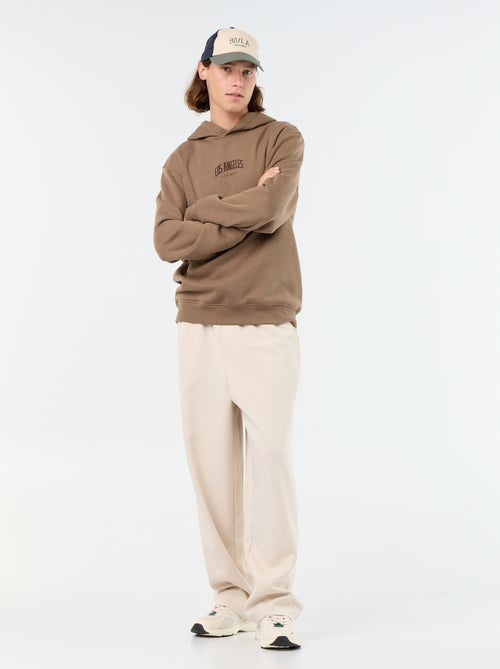 Bedrukt molton sweatshirt met capuchon - Kiabi