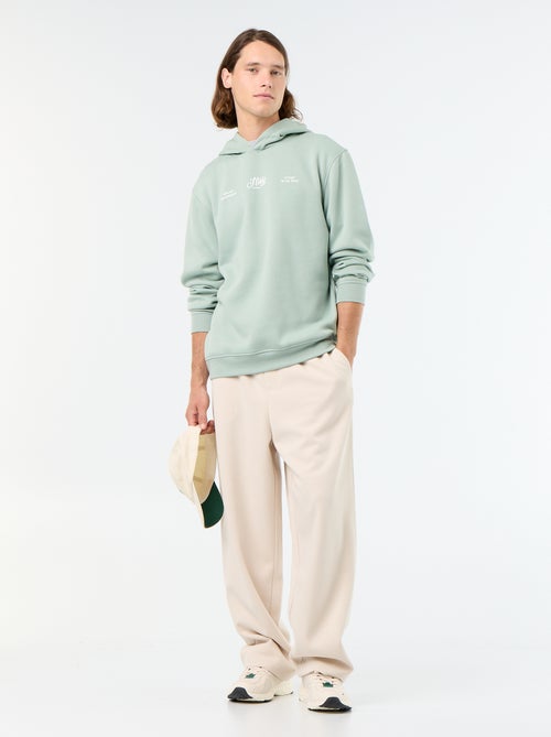 Bedrukt molton sweatshirt met capuchon - Kiabi