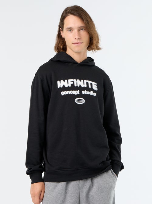 Bedrukt molton sweatshirt met capuchon - Kiabi