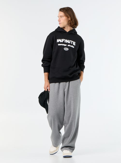 Bedrukt molton sweatshirt met capuchon - Kiabi