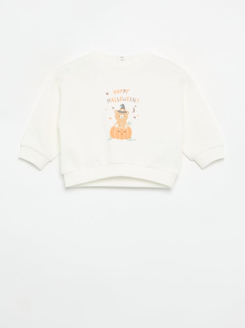 Bedrukt molton sweatshirt - Kiabi
