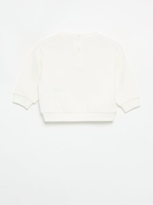 Bedrukt molton sweatshirt - Kiabi