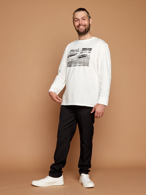 Bedrukt T-shirt - makkelijk aan te trekken collectie - Kiabi