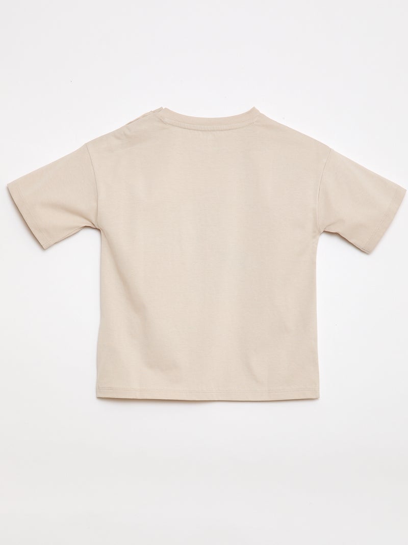 Bedrukt T-shirt - Spider-Man - Marvel - Makkelijk aan te trekken collectie Biege - Kiabi