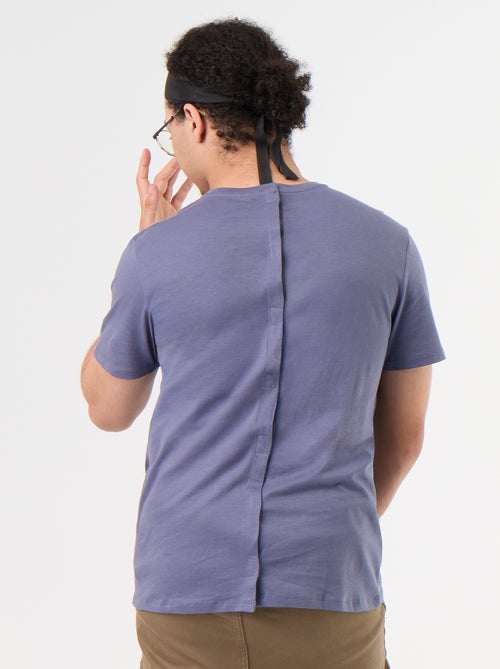 Bedrukt T-shirt met korte mouwen - gemakkelijk aan te trekken collectie - Kiabi