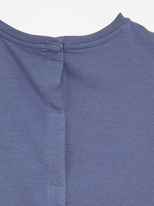 Bedrukt T-shirt met korte mouwen - gemakkelijk aan te trekken collectie - Kiabi