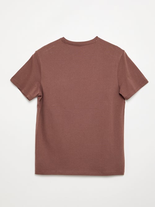 Bedrukt T-shirt met korte mouwen - gemakkelijk aan te trekken collectie - Kiabi Bedrukt T-shirt met korte mouwen - gemakkelijk aan te trekken collectie - Kiabi