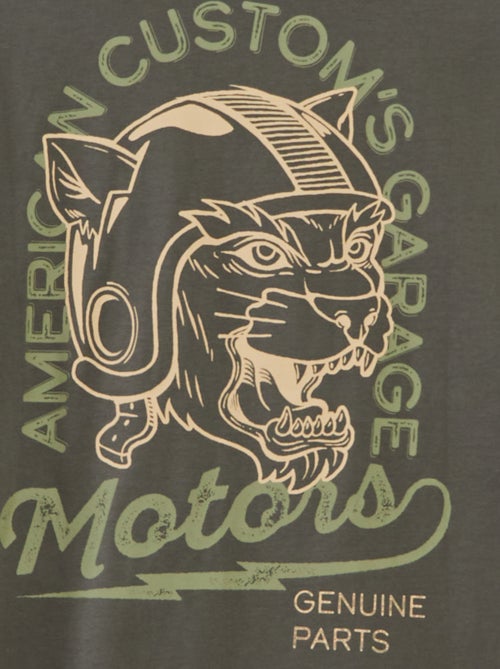 Bedrukt T-shirt met korte mouwen - gemakkelijk aan te trekken collectie - Kiabi