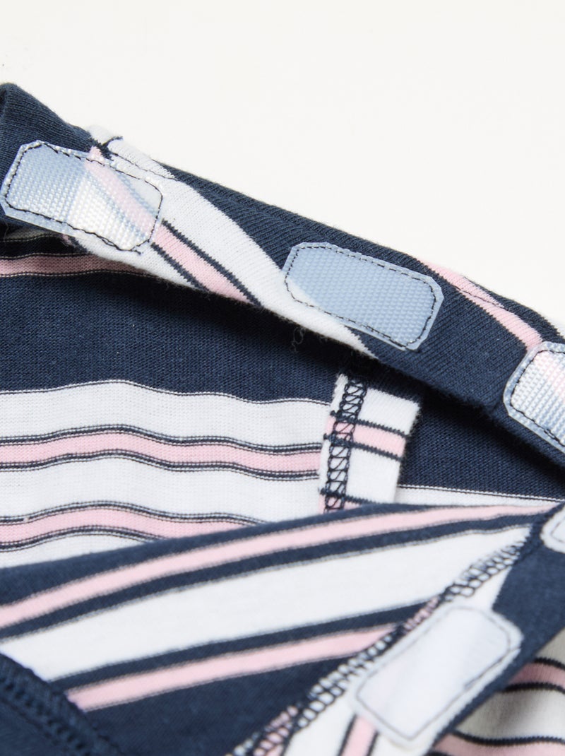 Bedrukt T-shirt met korte mouwen - Makkelijk aan te trekken Blauw - Kiabi