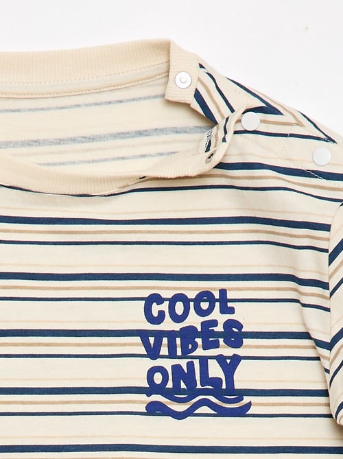 Bedrukt T-shirt met korte mouwen - Makkelijk aan te trekken collectie - Kiabi
