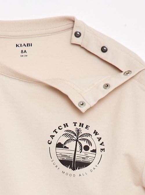 Bedrukt T-shirt met korte mouwen - Makkelijk aan te trekken collectie - Kiabi