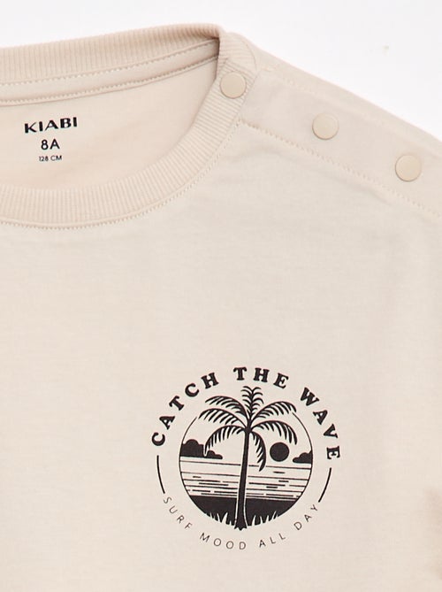 Bedrukt T-shirt met korte mouwen - Makkelijk aan te trekken collectie - Kiabi