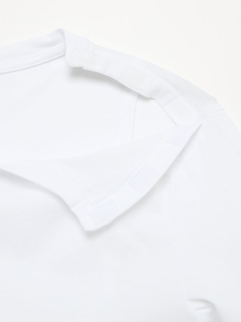 Bedrukt T-shirt met korte mouwen - Makkelijk aan te trekken Wit - Kiabi