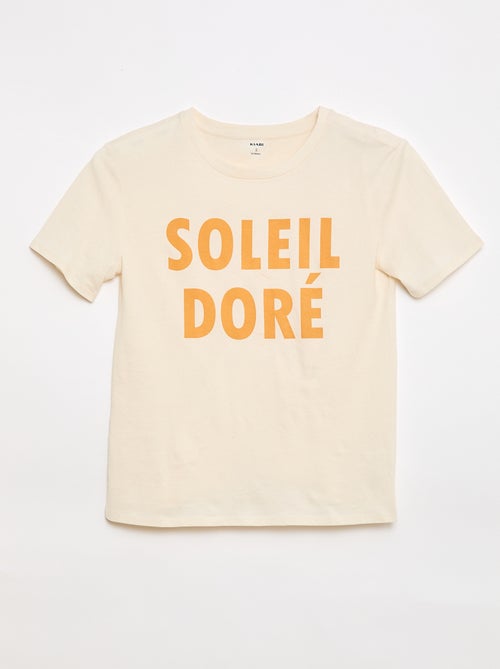 Bedrukt T-shirt met korte mouwen - Makkelijk aan te trekken - Kiabi Bedrukt T-shirt met korte mouwen - Makkelijk aan te trekken - Kiabi