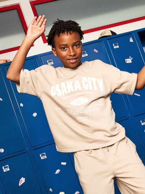 Bedrukt T-shirt met korte mouwen - Kiabi