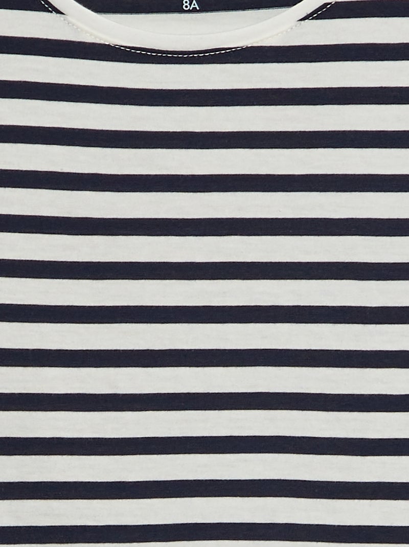 Bedrukt T-shirt met korte mouwen BLAUW - Kiabi