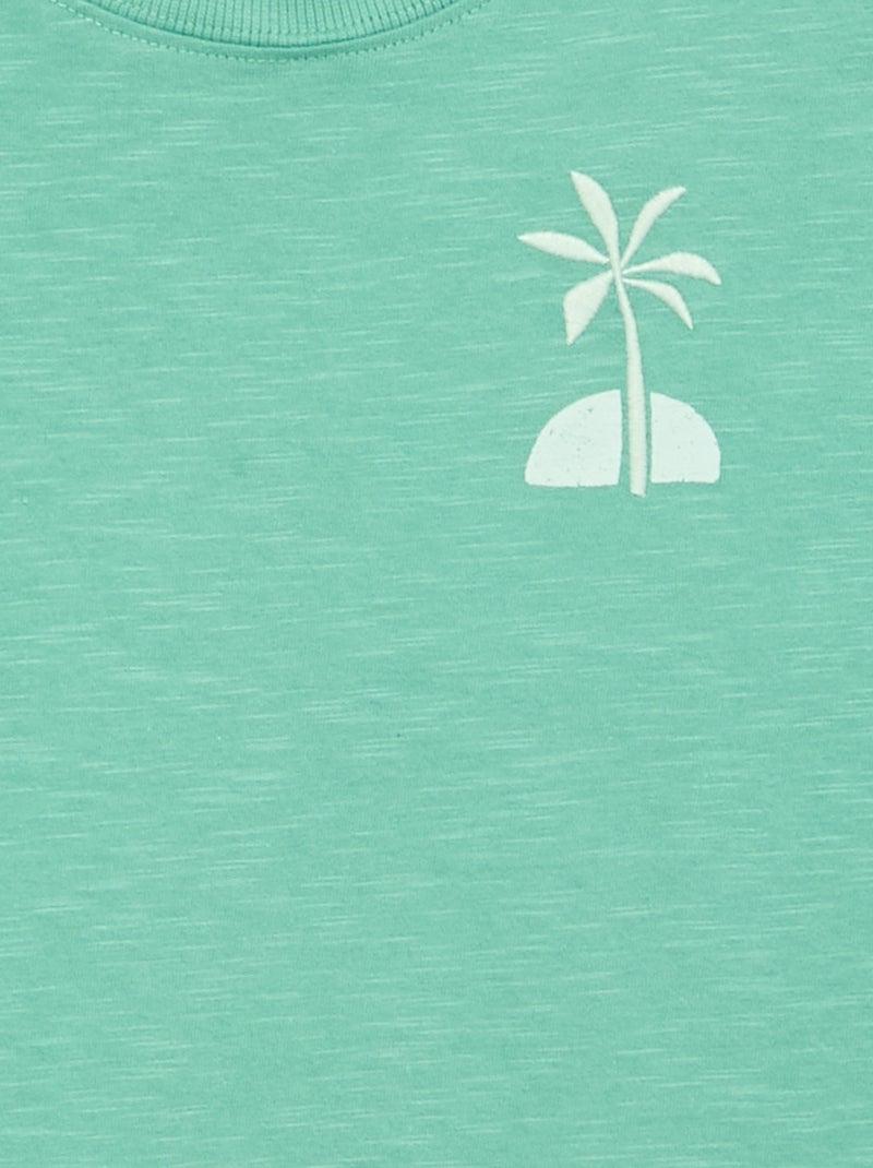 Bedrukt T-shirt met korte mouwen Groen - Kiabi