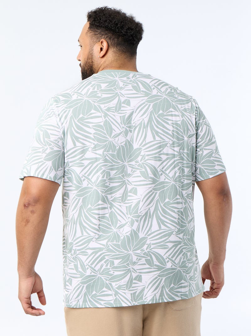 Bedrukt T-shirt met korte mouwen Groen - Kiabi