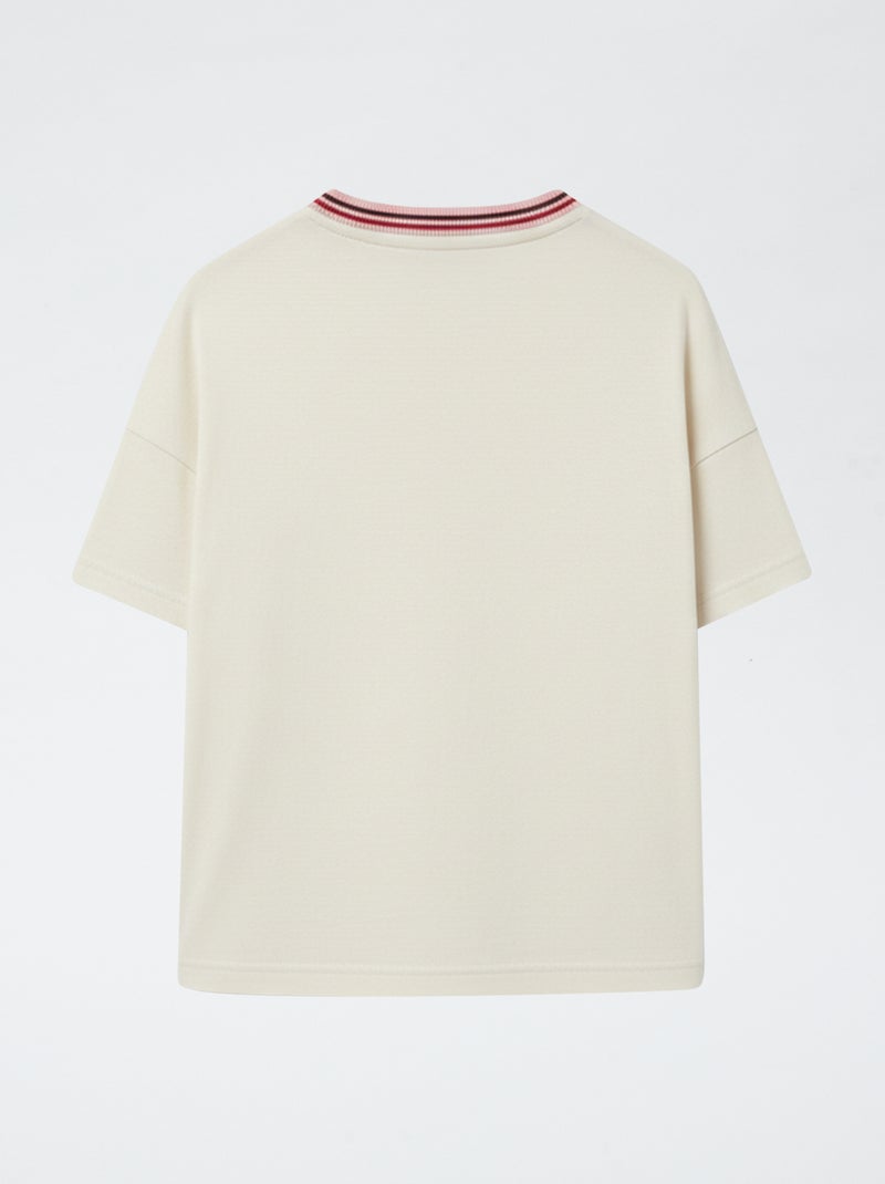 Bedrukt T-shirt met korte mouwen 'Hello Kitty' Wit - Kiabi