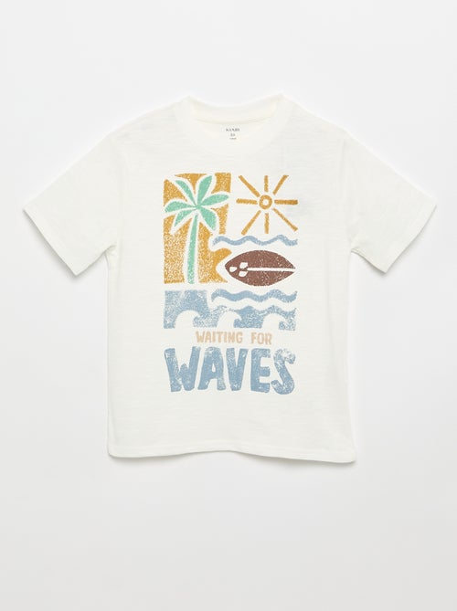 Bedrukt T-shirt met korte mouwen - Kiabi