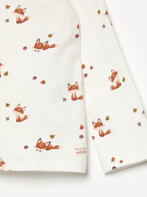 Bedrukt T-shirt met lange mouwen - Kiabi