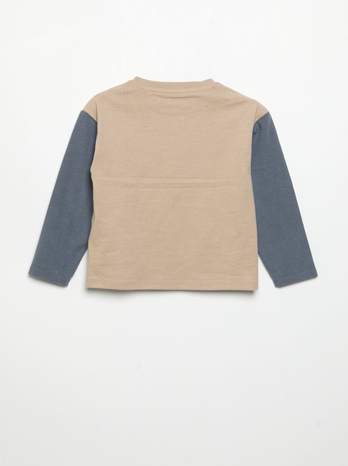 Bedrukt T-shirt met lange mouwen - Kiabi