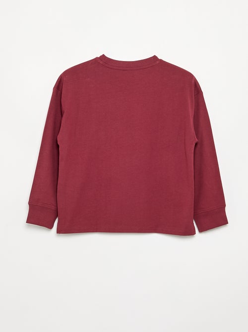 Bedrukt T-shirt met lange mouwen - Kiabi Bedrukt T-shirt met lange mouwen - Kiabi