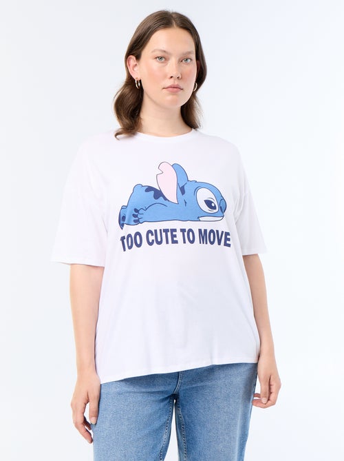 Bedrukt T-shirt 'Stitch' - Kiabi Bedrukt T-shirt 'Stitch' - Kiabi