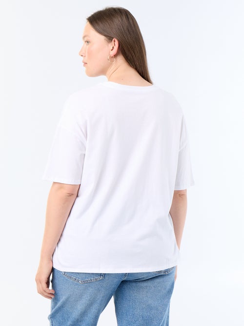 Bedrukt T-shirt 'Stitch' - Kiabi Bedrukt T-shirt 'Stitch' - Kiabi