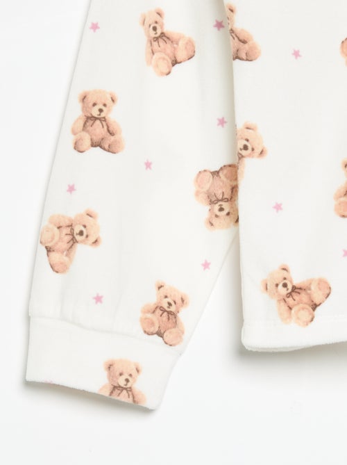 Bedrukte 2-delige pyjama - Sweater + broek - Kiabi