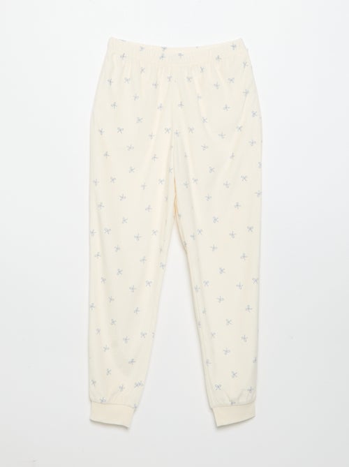 Bedrukte 2-delige pyjama - Sweater + broek - Kiabi