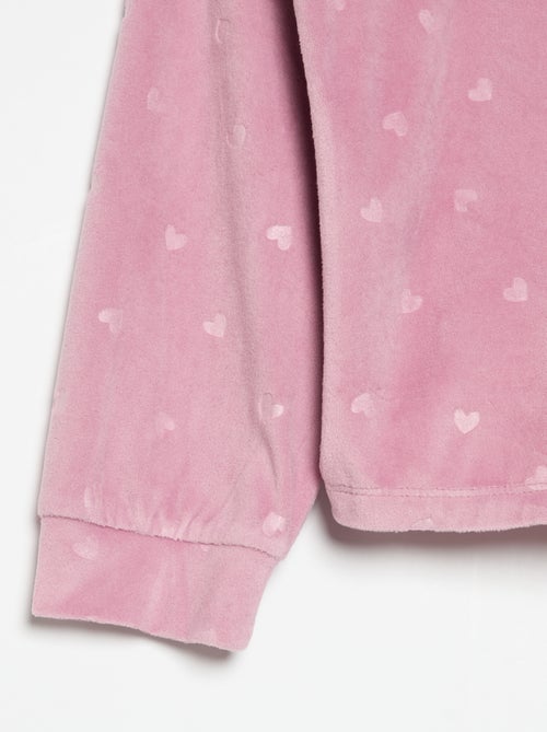 Bedrukte 2-delige pyjama - Sweater + broek - Kiabi