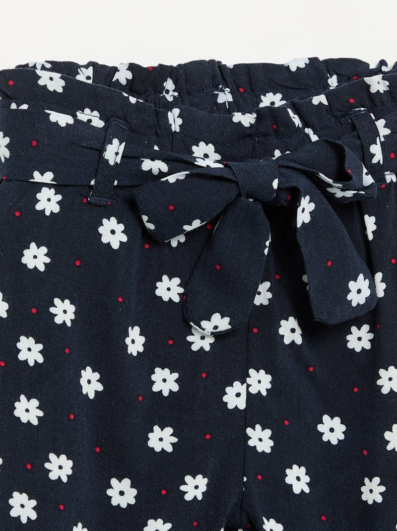 Bedrukte broek Blauw - Kiabi