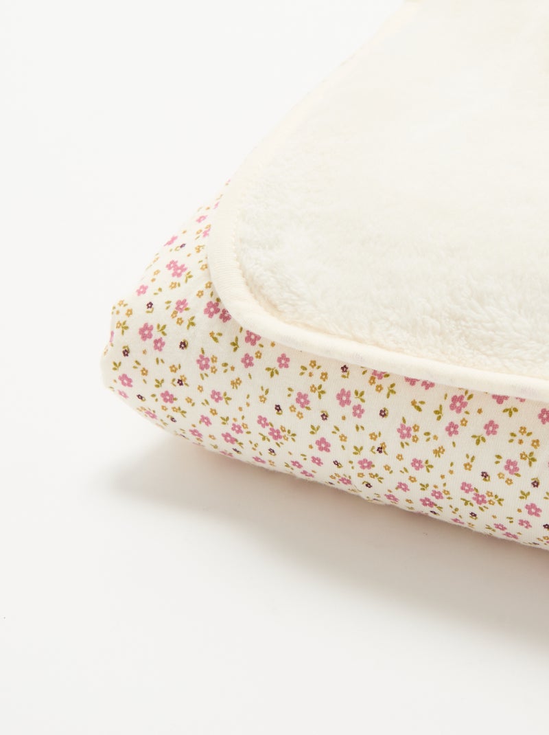 Bedrukte deken van fleece Rose - Kiabi