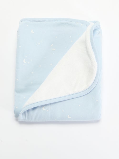 Bedrukte deken van jerseytricot en fleece - Kiabi