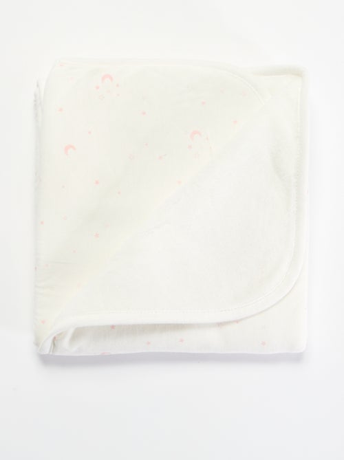 Bedrukte deken van jerseytricot en fleece - Kiabi