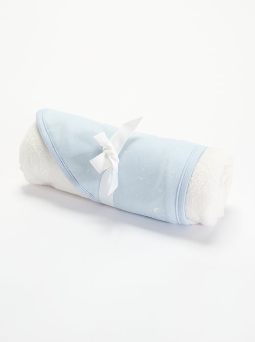 Bedrukte deken van katoenen jerseytricot en fleece - Kiabi Bedrukte deken van katoenen jerseytricot en fleece - Kiabi
