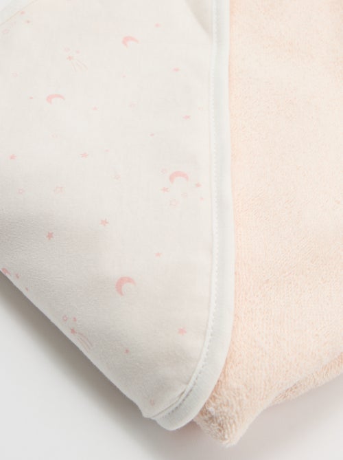 Bedrukte deken van katoenen jerseytricot en fleece - Kiabi Bedrukte deken van katoenen jerseytricot en fleece - Kiabi