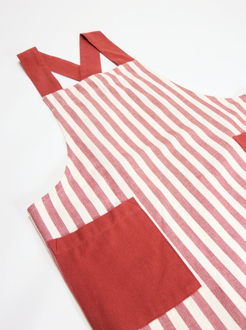 Bedrukte keukenschort Rood - Kiabi