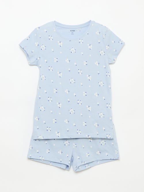 Bedrukte korte pyjama - 2-delig - Kiabi