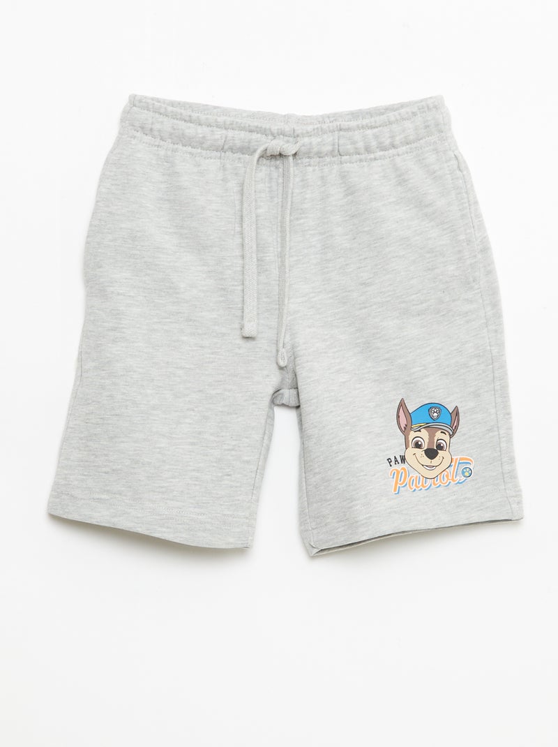 Bedrukte 'Pat patrouille' set van sweater + katoenen short Grijs - Kiabi