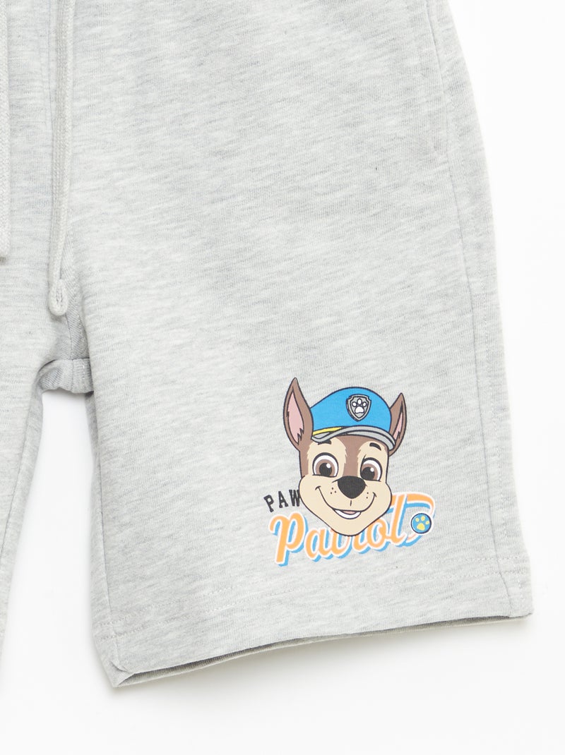 Bedrukte 'Pat patrouille' set van sweater + katoenen short Grijs - Kiabi