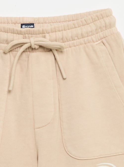 Bedrukte short van lichte molton - Kiabi