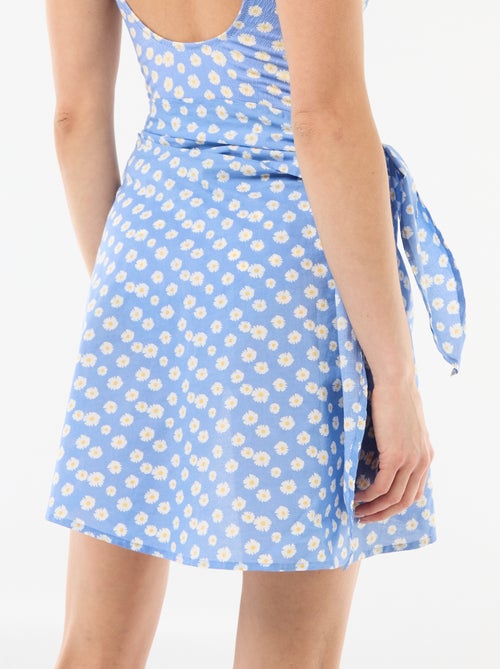 Bedrukte strandrok om te knopen - Kiabi